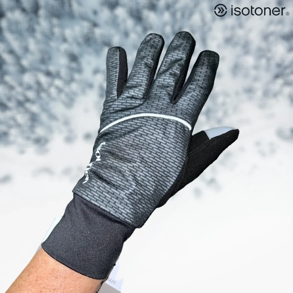 ISOTONER Signature Women’s Sport Jersey Reflective Water-Repellent Gloves NWT